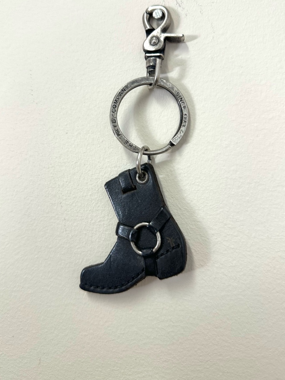 Frye Leather Cowboy Boot Keychain